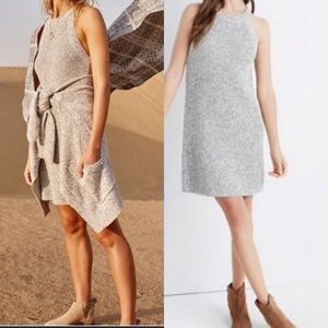 Madewell Valley Gray Sleeveless Sweater Dress XXS